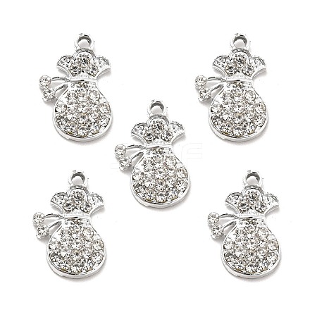 Alloy Rhinestone Pendants ALRI-C007-41P-1