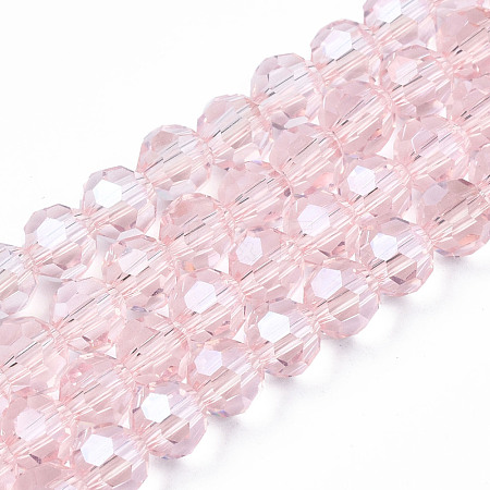 Electroplate Glass Bead Strands EGLA-R015-4mm-9-1