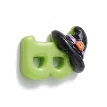 Halloween Theme Opaque Resin Cabochons RESI-E035-01Q-1