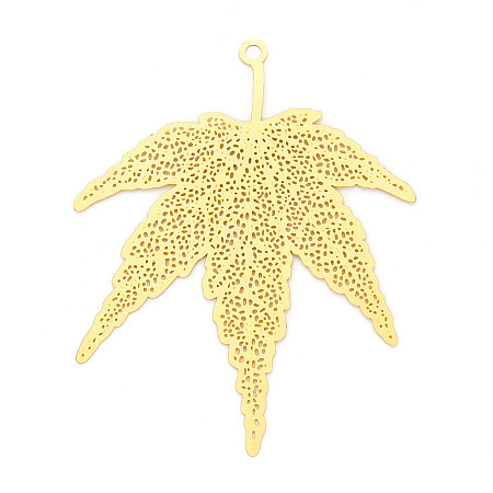 Brass Filigree Big Pendants KKC-T003-20G-1