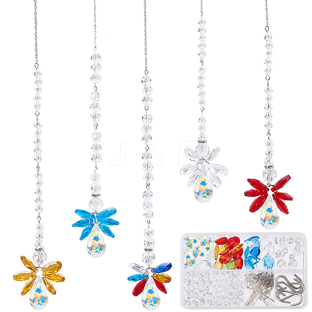 SUNNYCLUE Crystal Suncatcher Making Kit for Hanging Pendant Ornament DIY-SC0020-48-1