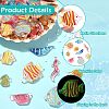 45Pcs 9 Styles Fish Transparent Resin Cabochons CRES-CJZ0009-01-3