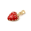 Brass Enamel Pendants KK-D408-06KCG-2