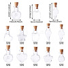 10Pcs 10 Styles Mini High Borosilicate Glass Bottle Bead Containers BOTT-TA0001-01-5
