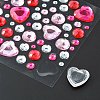 Transparent Acrylic Rhinestone Sticker DIY-WH0067-03D-3