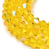 Transparent Electroplate Glass Beads Strands LS-EGLA-A039-T4mm-L22-3