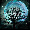 Tree & Moon DIY Diamond Painting Kits DIAM-PW0009-45B-1