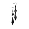 Alloy Glass Dangle Earrings FS-WG67762-02-1