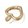 Brass Spring Gate Rings KK-CBA4292-06G-2