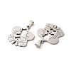 201 Stainless Steel Pendants STAS-K251-030P-2