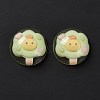 Transparent Resin Cabochons RESI-G034-B08-3