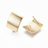 Brass Stud Earring Findings KK-N233-018-NF-3