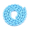 Opaque Solid Color Imitation Jade Glass Beads Strands EGLA-A037-P6x8mm-D03-2