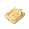 Ion Plating(IP) 304 Stainless Steel Pendants STAS-U033-01G-Z-2