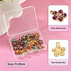 25Pcs 5 Colors Alloy with Rhinestone Pendants FIND-TA0009-29-5