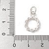 S925 Sterling Silver Micro Pave Cubic Zirconia Pendant STER-H115-02A-S-3