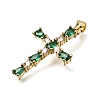 Easter Brass Pave Cubic Zirconia Pendants CU-E002-01A-G05-2