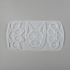 Cat & Paw Shape Self Defense Keychain Silicone Molds LS-DIY-P006-30-3