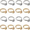 CHGCRAFT 20Pcs 2 Colors Adjustable Brass Rings Findings DIY-CA0005-56-1