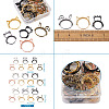 Alloy Open Back Bezel Pendants(Rotatable) PALLOY-TA0001-01-12