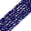 Electroplate Glass Beads Strands LS-EGLA-A044-P1mm-B07-1
