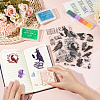 CRASPIRE 2 Sheets 2 Styles PVC Plastic Stamps DIY-CP0009-96-3
