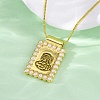 Brass Religion Pendant Necklaces NJEW-C071-06B-G-1