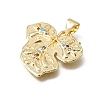Brass Micro Pave Colorful Cubic Zirconia Pendants CU-E002-10G-2
