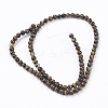 Natural Tiger Eye Round Bead Strands G-R200-4mm-2