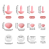 SUPERFINDINGS Nose Flocky Resin Doll Safety Noses DIY-FH0004-93-2