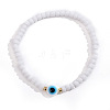 Shell & Resin Beaded Stretch Bracelets for Women HZ6192-2-1