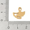 Ion Plating(IP) 304 Stainless Steel Charms STAS-C108-16G-3