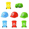 16Pcs 3 Styles Silicone Beads SIL-CJ0003-14-1