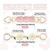 2Pcs 2 Style Alloy Enamel Chain Extenders FIND-TA0005-19-2