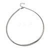 6MM 304 Stainless Steel Flat Snake Chain Necklaces MAK-Z004-03P-1