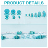  180Pcs 6 Styles Synthetic Turquoise Beads G-NB0004-81-5