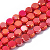 Electroplate Glass Beads Strands EGLA-Q125-002-A05-1