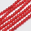 Natural & Dyed Malaysia Jade Bead Strands G-A146-6mm-A02-1