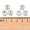 Brass Grade A Rhinestone Spacer Beads RSB039NF-02-3