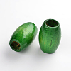 Dyed Barrel Natural Wood Beads WOOD-S619-7-LF-2
