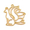 Alloy Open Back Bezel Pendants X-PALLOY-F280-03G-1