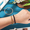 3Pcs 3 Styles 304 Stainless Steel Cuban Link Chain Bracelets BJEW-TAC0062-7