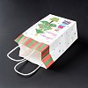 Christmas Theme Kraft Paper Gift Bags CARB-L009-A10-3
