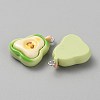 Opaque Resin Pendants CRES-CJC0011-004F-P-2