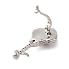 Brass Twister Clasps KK-A256-03P-2