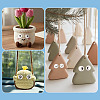 100Pairs 10 Styles Flat Round Cartoon Resin Cabochons CRES-TA0001-97-8