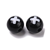 Two-tone Acrylic Beads OACR-U003-14-1-2