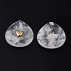 Natural Quartz Crystal Pendant Rhinestone Settings G-N326-131-01-4