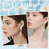12Pcs 2 Colors 304 Stainless Steel Stud Earring Findings STAS-SP0001-89B-4