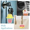 36Pcs Dessert Wooden Keychains ST-CJ0028-15-7